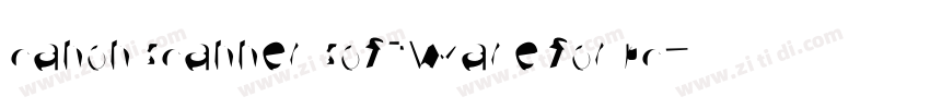 canon scanner software for pc字体转换